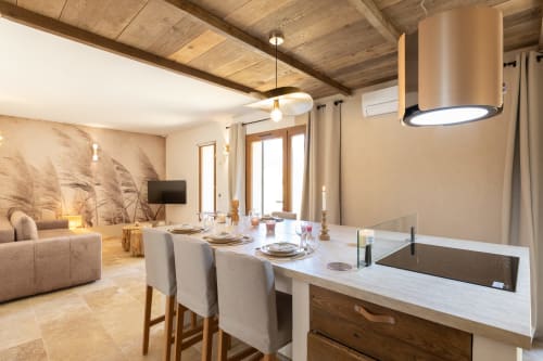 Espace de vie spacieux et mobilier raffiné