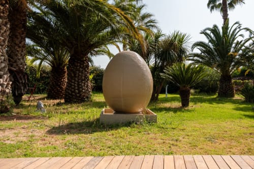 Allée bordée de plantes exotiques menant à la maison Casa Kaya – hébergement avec jardin à Hyères.