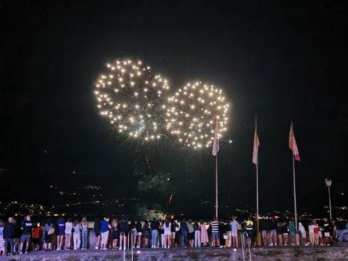 Fireworks on Lake Como, a show on the lake