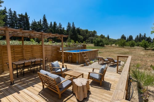 terrasse gite Mas 9 Romanin