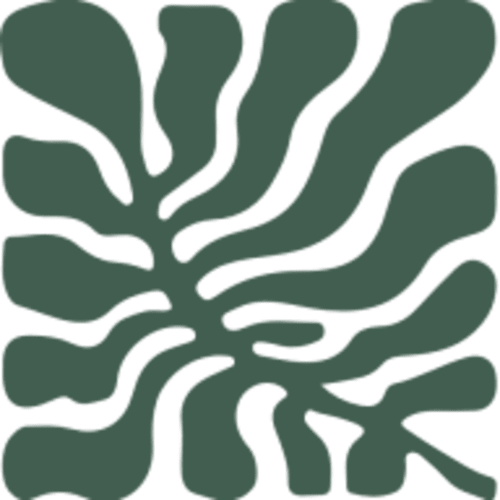 Abstract green leaf logo for Benefit Collection hotel in Porto, Portugal