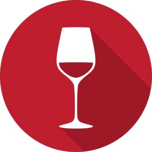 Icona calice di vino per i servizi di ospitalità della struttura bed and breakfast Porta Tosa a Milano, Italia