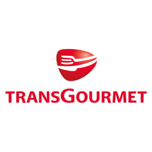 Логотип группы Transgourmet, клиента для профессионального мероприятия в замке Эригое в Бордо.