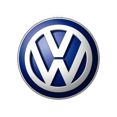 Логотип концерна Volkswagen, клиента Château Erigoye, для запуска продукта в Бордо, департамент Жиронда.