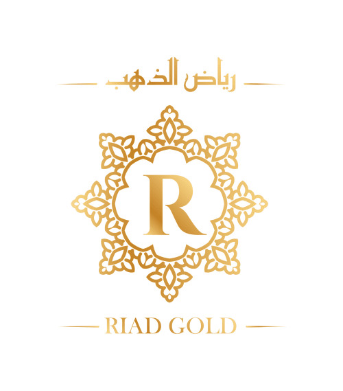 Riad Gold Hotel logo with ornate golden mandala design and 'R' monogram, Azrou Morocco