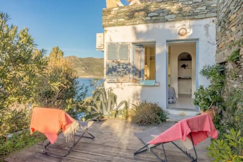 Villa Marion - Vue sur les falaises du Cap Corse, location villa en Corse bord de mer