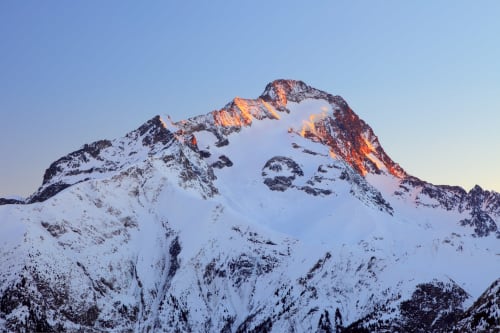 La Muzelle culmine à 3 465 mètres d'altitude