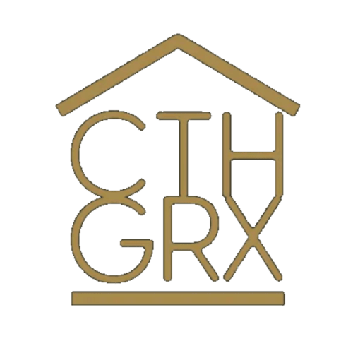 Logotipo del hotel CTH Granada con icono de casa y texto en Armilla, Granada