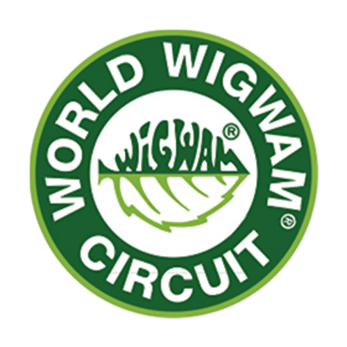 Logo di certificazione World Wigwam Circuit con design a foglia presso il B&B Corte delle Giuggiole, Cologna Veneta