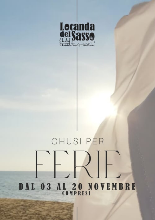 Schließungshinweis der Locanda del Sasso für Novemberferien, Strandhotel in Crodo Italien