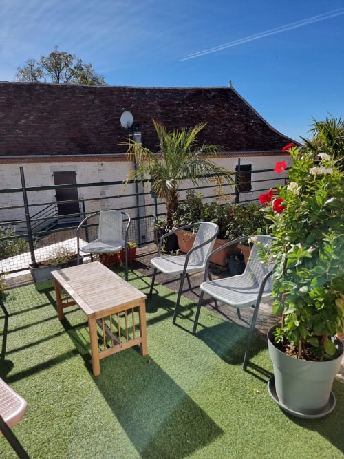 Terrasse, vue campagne