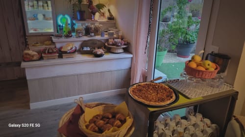 Sweet and savory continental buffet breakfast