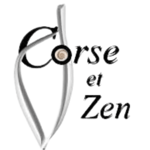 Corse et Zen logo featuring stylized leaf and sword design, Taglio Isolaccio hotel