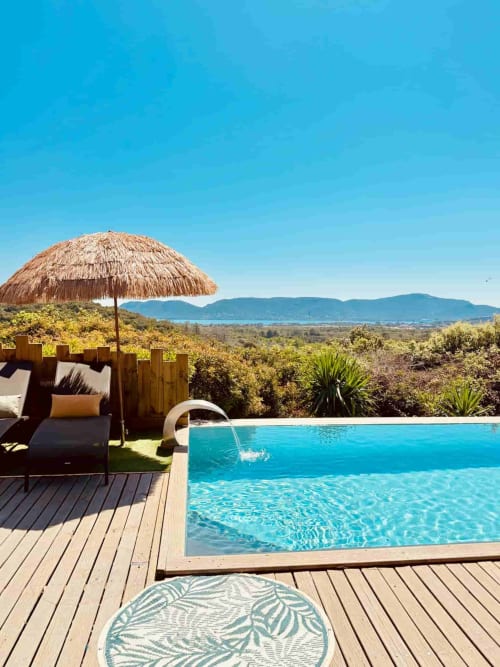 Location villa vue mer à Palombaggia avec piscine à débordement