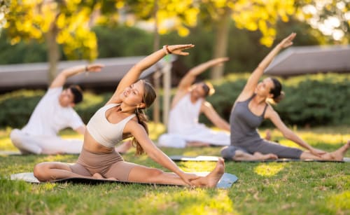 bien-être yoga méditation stretching relaxation respiration auto massage nature luxe énergisant coach coaching séjour week-end  nature var Alpes-Maritimes arrière pays niçois gorges du verdon France 