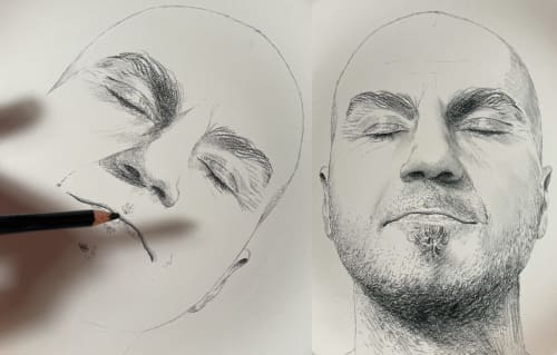 Self-portrait of Gilles Laburthe