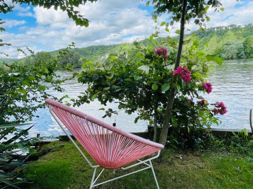 Clairseine, countryside, Normandy, Impressionism, waterside, banks of the Seine, the Seine, calm, silence, garden, 100 km from Paris, Giverny, Rouen, Val de Reuil, Louviers, Eure, Les Andelys, Claude Monet, Impressionists, eco-friendly, privacy, romantic getaway, couples' getaway, rejuvenation, Le Vaudreuil, Tournedos-sur-Seine, Porte de Seine, Nature, France, Design, vintage, decoration, comfort, high-end, luxury, pleasure, terrace, park, private, decoration, high-end, beautiful amenities, view of the Seine, fishing, hiking, rest, rejuvenation, pontoon, boat, all seasons, spring, summer, autumn, winter, flavours, LGBTQ +, dogs accepted, cottage, charming cottage, guest house