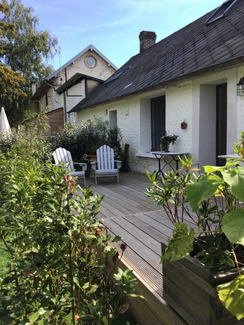 Clairseine, countryside, Normandy, Impressionism, waterside, banks of the Seine, the Seine, calm, silence, garden, 100 km from Paris, Giverny, Rouen, Val de Reuil, Louviers, Eure, Les Andelys, Claude Monet, Impressionists, eco-friendly, privacy, romantic getaway, couples' getaway, rejuvenation, Le Vaudreuil, Tournedos-sur-Seine, Porte de Seine, Nature, France, Design, vintage, decoration, comfort, high-end, luxury, pleasure, terrace, park, private, decoration, high-end, beautiful amenities, view of the Seine, fishing, hiking, rest, rejuvenation, pontoon, boat, all seasons, spring, summer, autumn, winter, flavours, LGBTQ +, dogs accepted, cottage, charming cottage, guest house