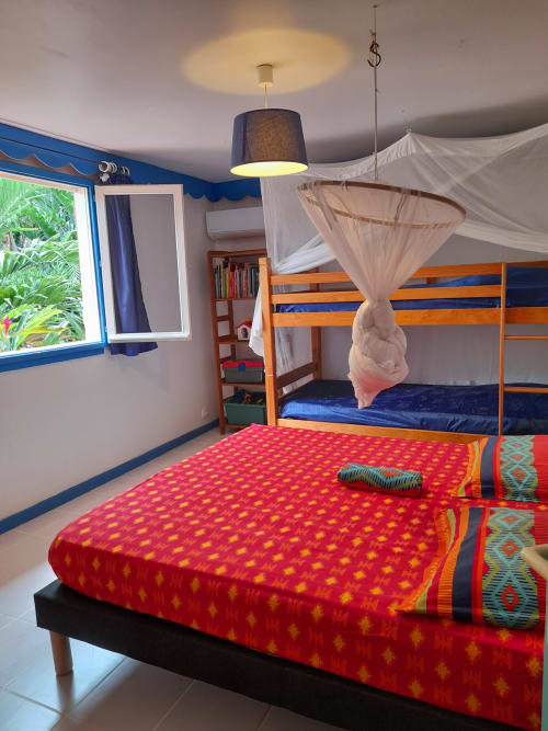 chambre familiale pour des vacances réussies en Guadeloupe, aux jardins de Pointe Noire
