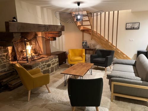 Gîte du Cap Fréhel maison familiale grand jardin Bretagne famille Gîte vacances Côte d'Armor mer plage proche Plévenon paisible apéro calme repos tranquille enfants cheminée poêle à bois