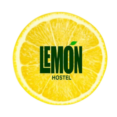 Lemon Hostel Altea logo featuring a fresh lemon slice with green text and leaf detail
