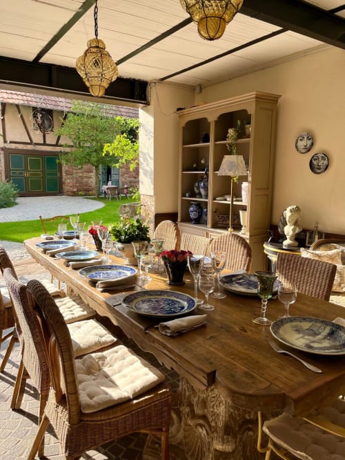 Un repas en terrasse