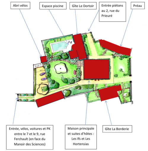 Plan du Prieuré
