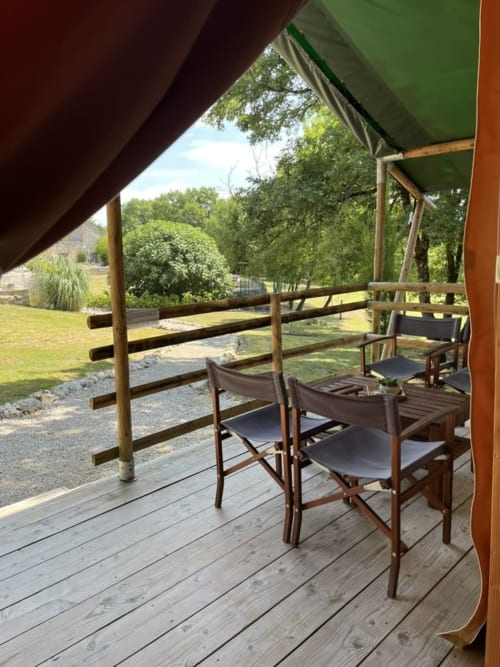 safari lodge tent - gardenview - Maison d'hôtes deLa Boissière - Andillac -Tarn