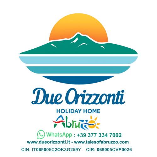 Logo Due Orizzonti Holiday Home Abruzzo con montagne, sole e acqua