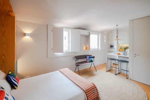 Estudio vibrante en Baumhaus Serviced Living en Oporto.