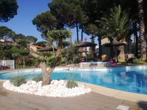 Piscine des propriétaires, a partager, dans le Mas la Senia, Parc arboré et fleuri, entretenu et soigné, tout est mis en place pour bien vous accueillir