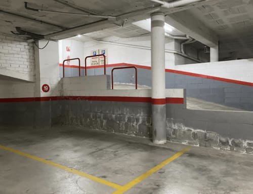 Underground parking garage space #19 at Finques Garcia Enrich apartment in Palafrugell with free on-site parking