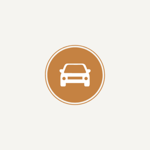 Aparcamiento disponible en Ab Be Apartments, Málaga - Icono de servicios de alquiler de coches y transporte
