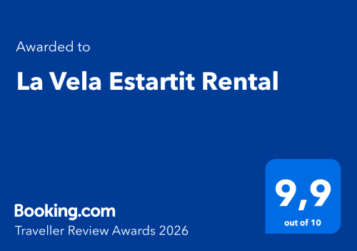 La Vela Estartit Rental galardonada con 9,9/10 en los Traveller Review Awards 2026 de Booking.com