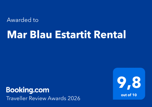 Booking.com Traveller Review Awards 2026: Mar Blau Estartit Rental galardonado con 9,8 de 10