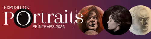 Exposition Portraits Printemps 2026 au Domaine de l'Ocrerie, Pourrain - bannière portraits artistiques