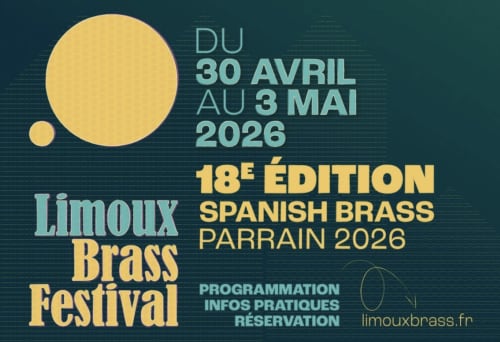 Cartel del Festival de Metales de Limoux 2026, 30 de abril - 3 de mayo, cerca de Villelongue-d'Aude