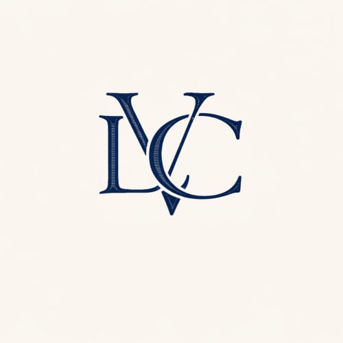 Logo monogramme LVC pour le gîte La vie de château à Grignan, en France