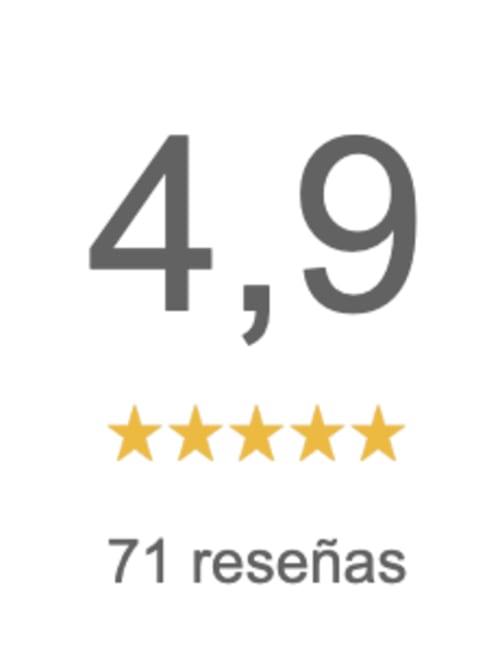 Calificación de 4.9 estrellas con 71 reseñas del hotel Apartamentos AlmaMaterSalamanca