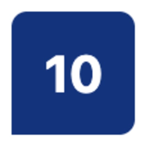Icono de calendario mostrando el número 10 para fechas de reserva en Apartamentos AlmaMaterSalamanca