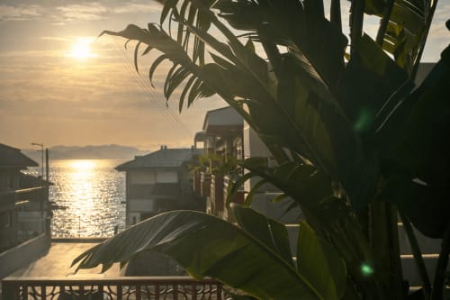 Vista del atardecer desde la vila Paxon. Holibai 