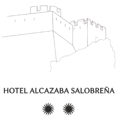 Ilustración de la arquitectura estilo fortaleza del Hotel Alcazaba Salobreña en Granada, España