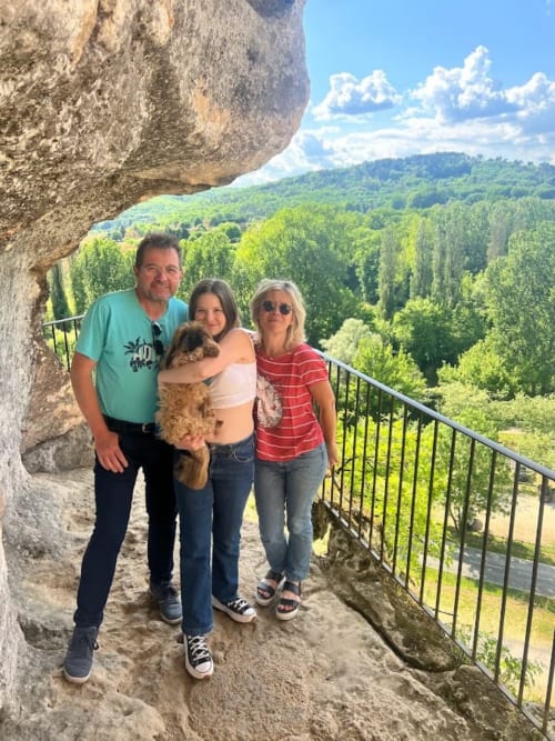Owners of a family-run holiday cottage estate in the Périgord Noir region, in a natural setting