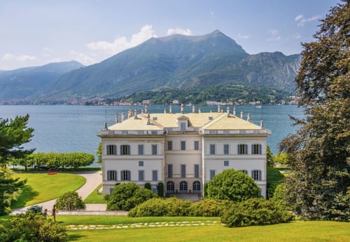 Elegant lakeside villa overlooking Lake Como with mountain backdrop, Haven Spa Luxury Loft in Como, Italy