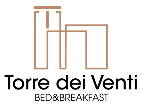 Logo Torre dei Venti Bed and Breakfast con design geometrico della torre, struttura ricettiva a Ceccano Italia