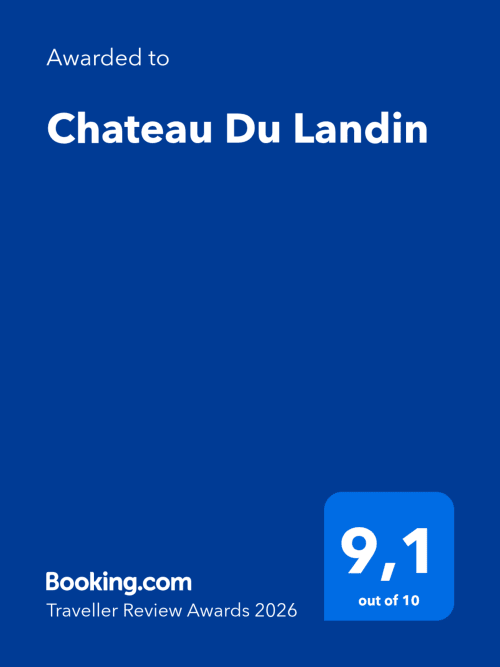 Château Du Landin a reçu une note de 9,1/10 aux Booking.com Traveller Review Awards 2026