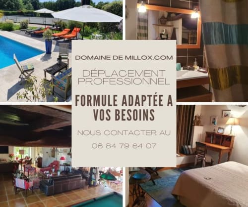 Domaine De Millox, chambres d'hôtes à Saint-André-de-Seignanx proposant services de relocalisation, piscine, chambres