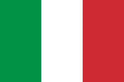Italian flag representing Madelines Accommodation in Wicklow, Ireland