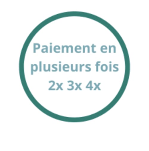 Badge d'options de paiement Gîtes D'Armor présentant des plans de paiement flexibles 2x 3x 4x à Tréguidel