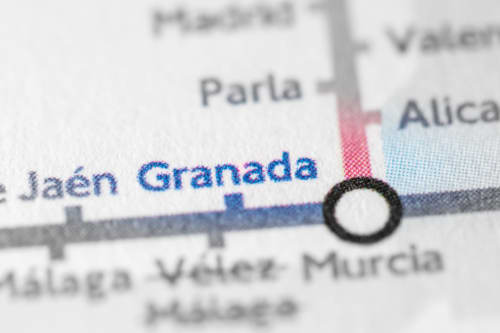 Mapa con la ubicación de Granada cerca del Hotel Spa El Batán en Castillo de Locubín, España